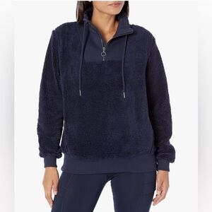 Sweaty Betty Women's Sherpa Half Zip Long Sleeve Sweatshirt
 Size medium